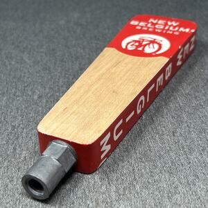 New Belgium Brewing Fat Tire Beer Tap Handle Red Bicycle Wood Metal 8" Barware